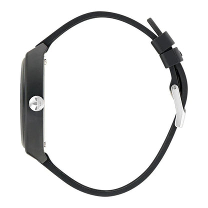 Black Synthetic Dress Watch
