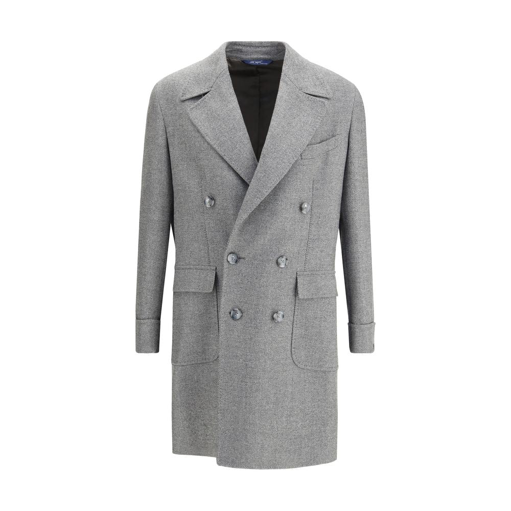 Gray Fleece Wool Coat