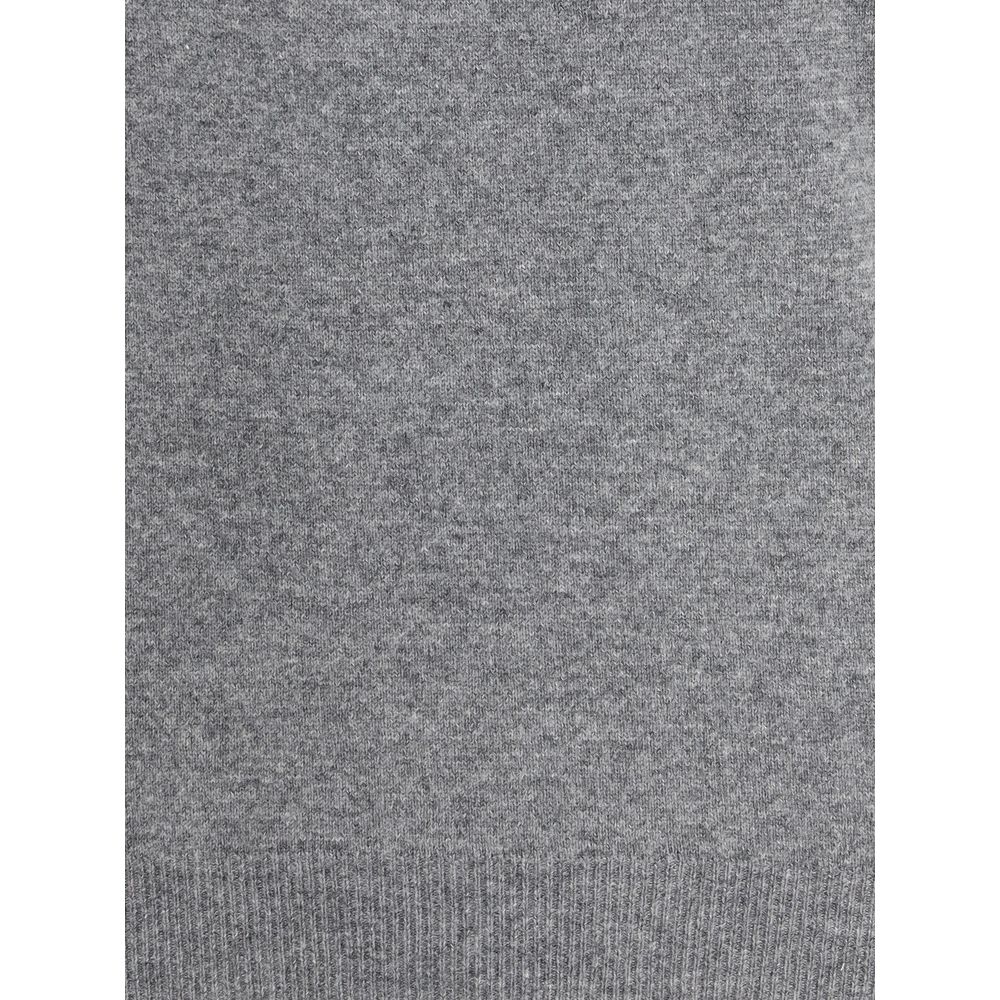Gray Merino Wool Turtleneck