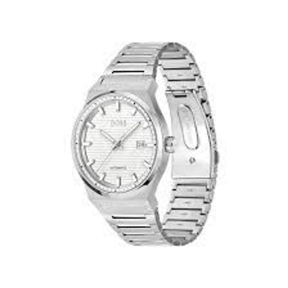 Gray Stainless Steel Dress Watch