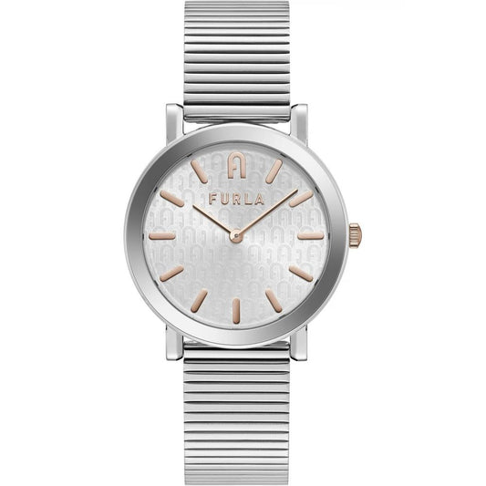 Gray Stainless Steel Dress Watch
