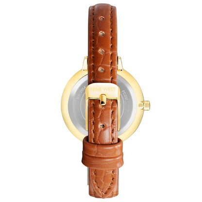 Brown Leather Dress Watch