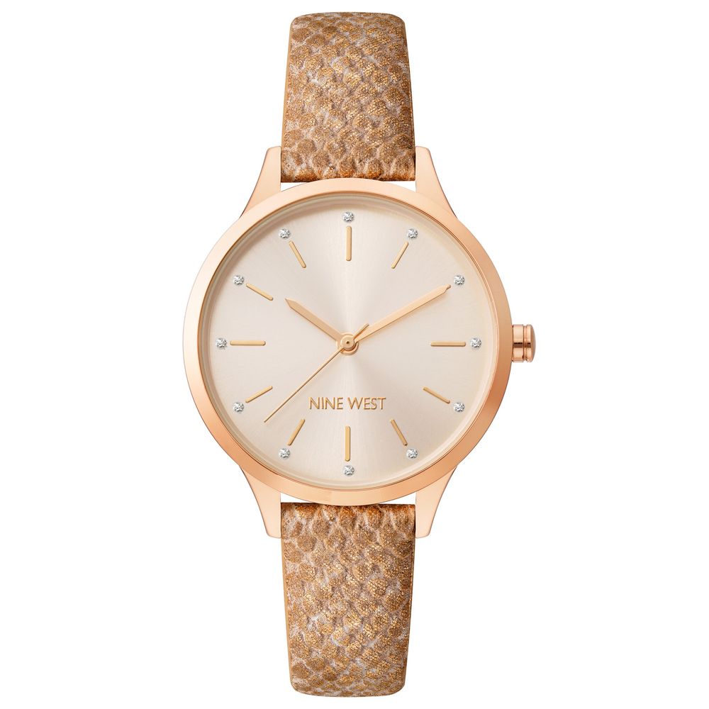 Multicolor Leather Dress Watch