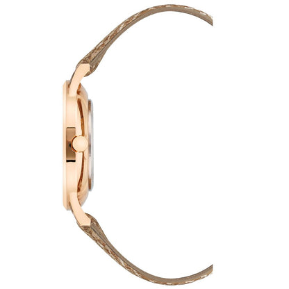 Multicolor Leather Dress Watch