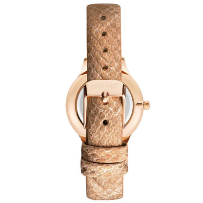 Multicolor Leather Dress Watch