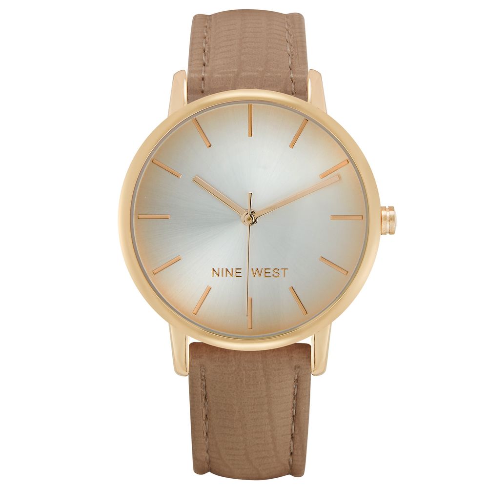 Brown Leather Dress Watch