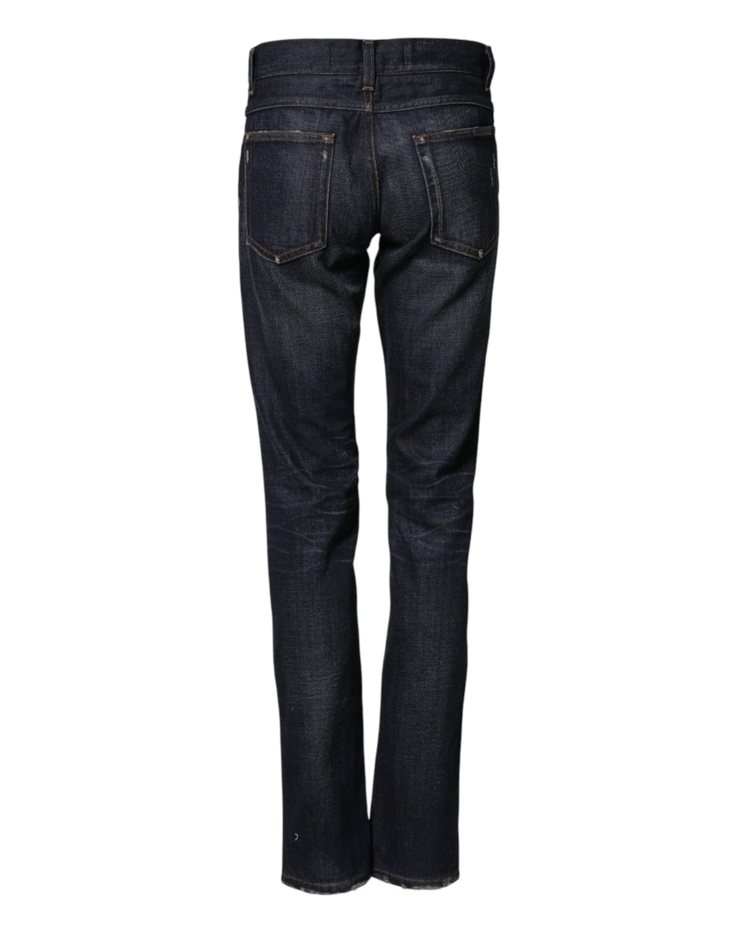 Dark Blue Watch GOLD Men Skinny Denim Jeans