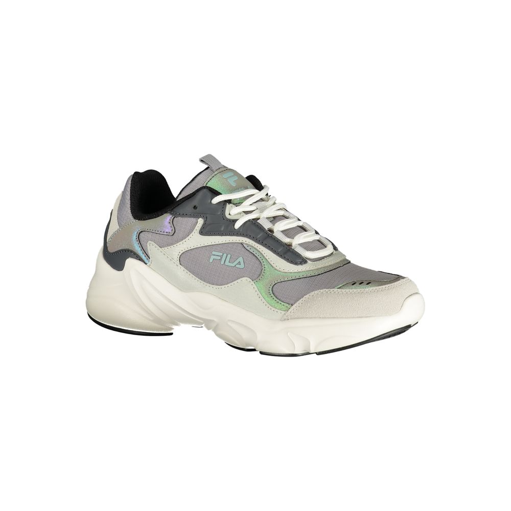 Gray Polyester Sneaker