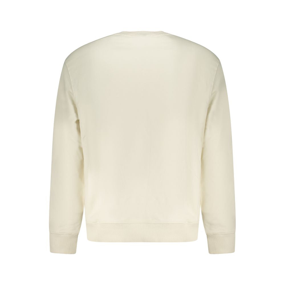 White Cotton Mens Sweatshirt