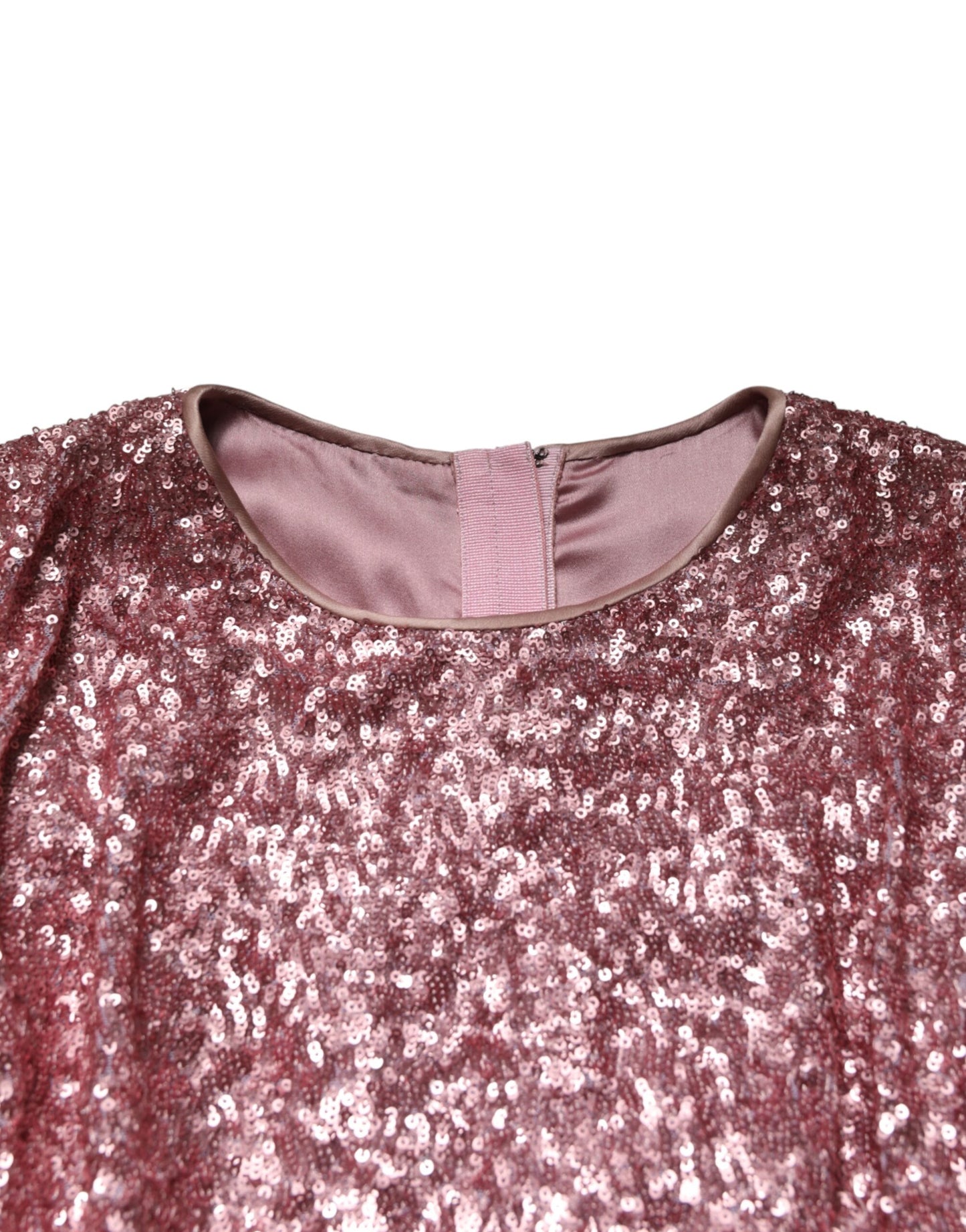 Pink Sequinned Mermaid Long Gown Dress