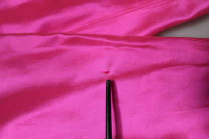 Pink Silk High Waist Dress Trousers Pants