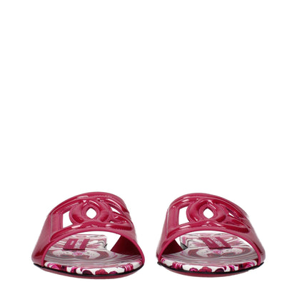 Pink Leather Slippers