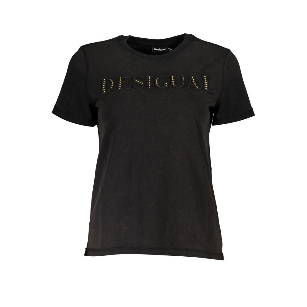 Black Cotton T-Shirt
