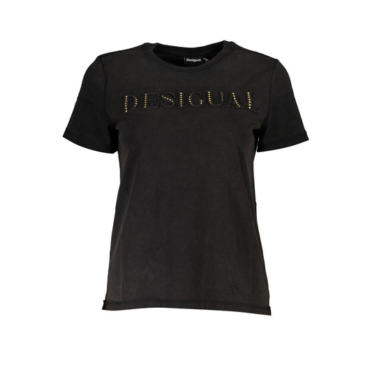 Black Cotton T-Shirt