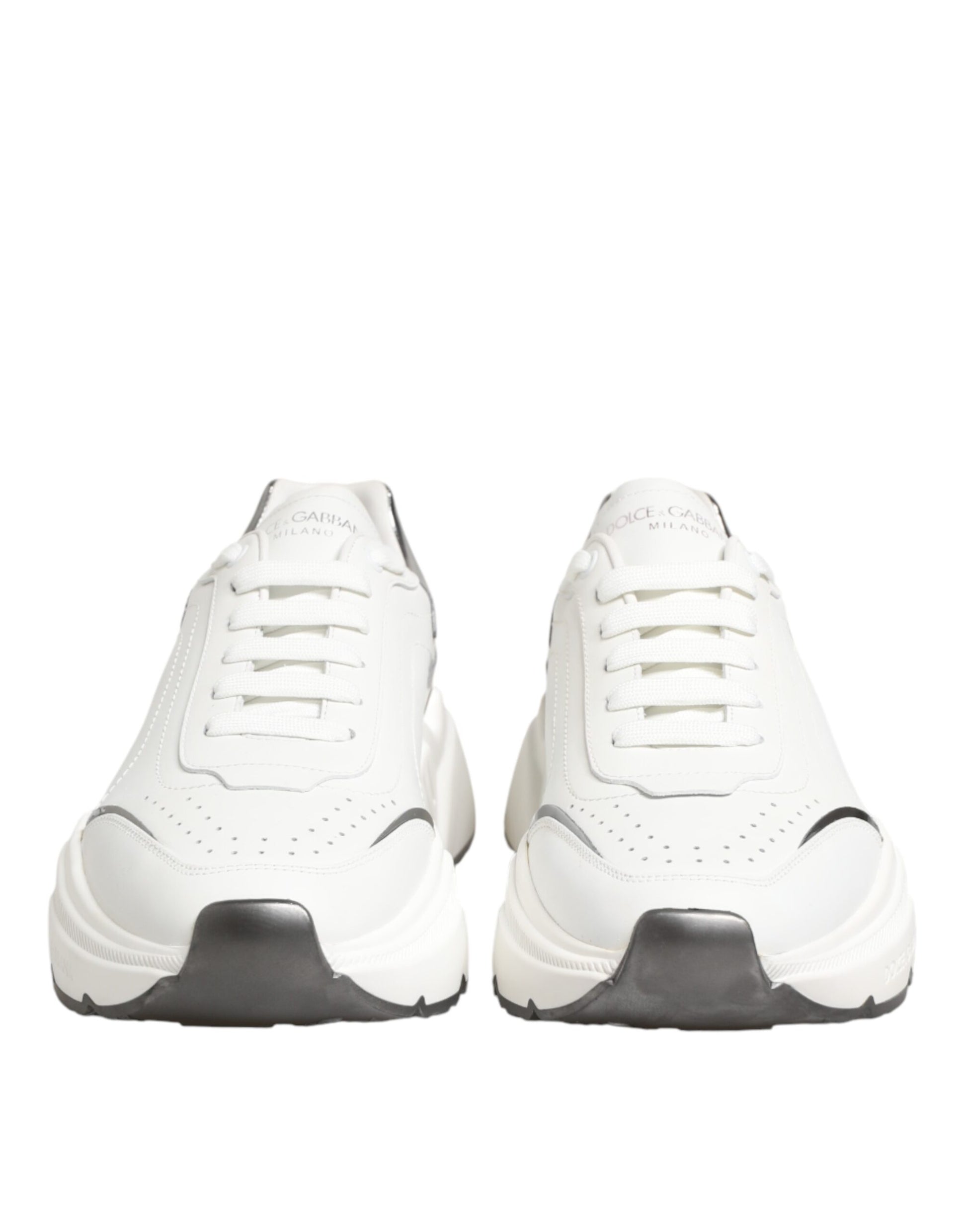 White Silver Daymaster Low Top Sneakers Shoes