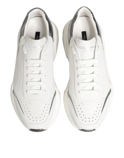 White Silver Daymaster Low Top Sneakers Shoes