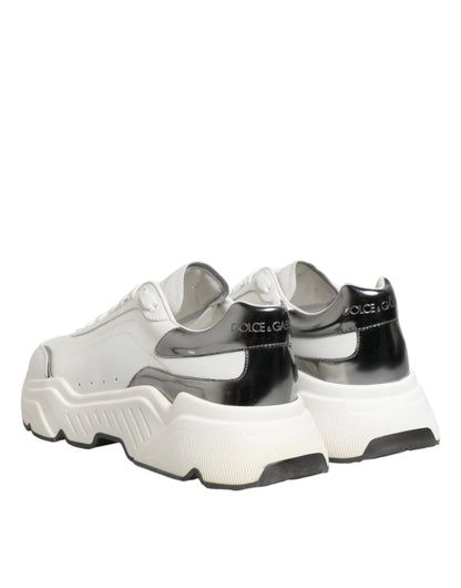 White Silver Daymaster Low Top Sneakers Shoes