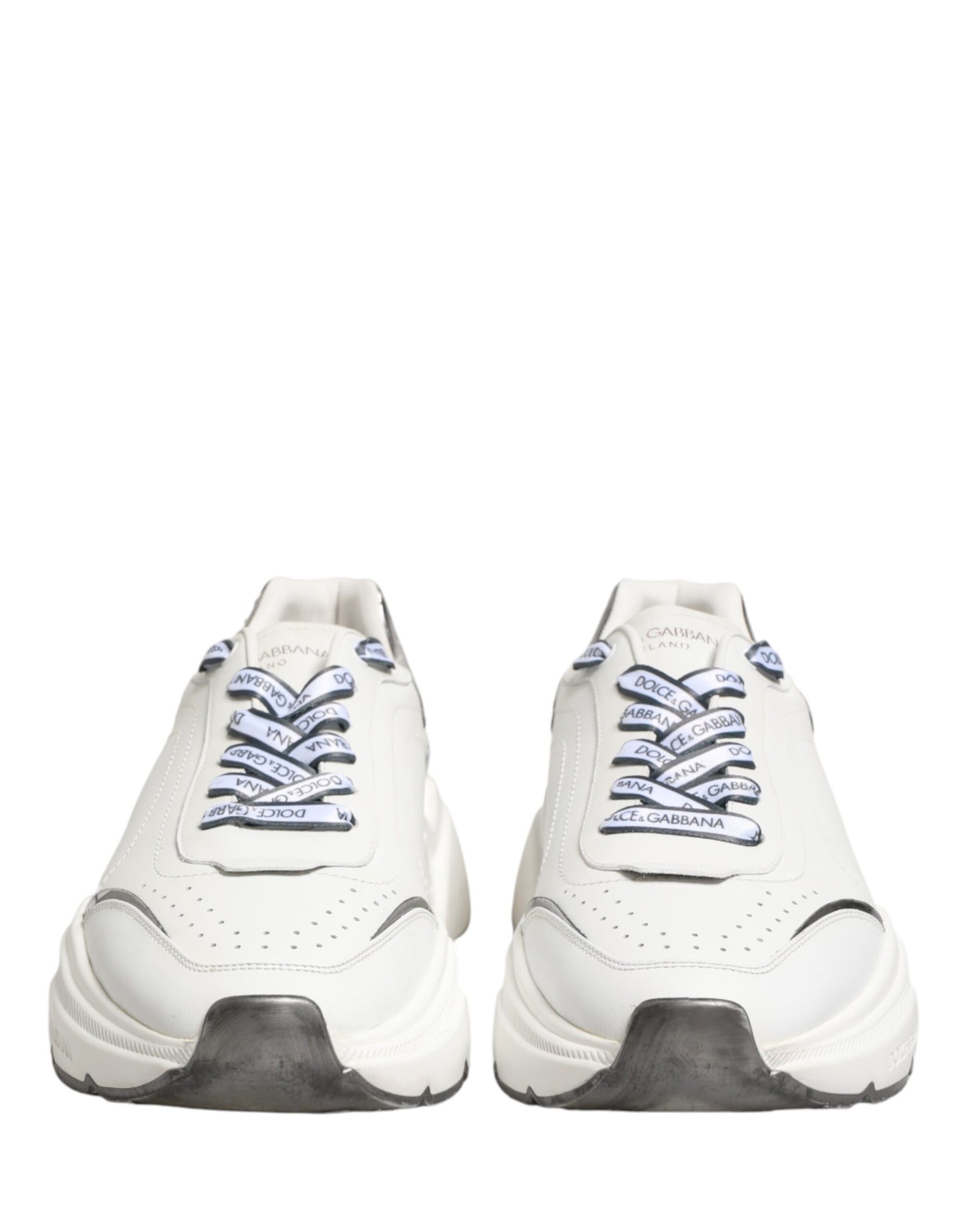 White Silver Daymaster Low Top Sneakers Shoes