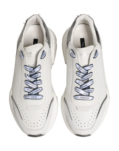 White Silver Daymaster Low Top Sneakers Shoes