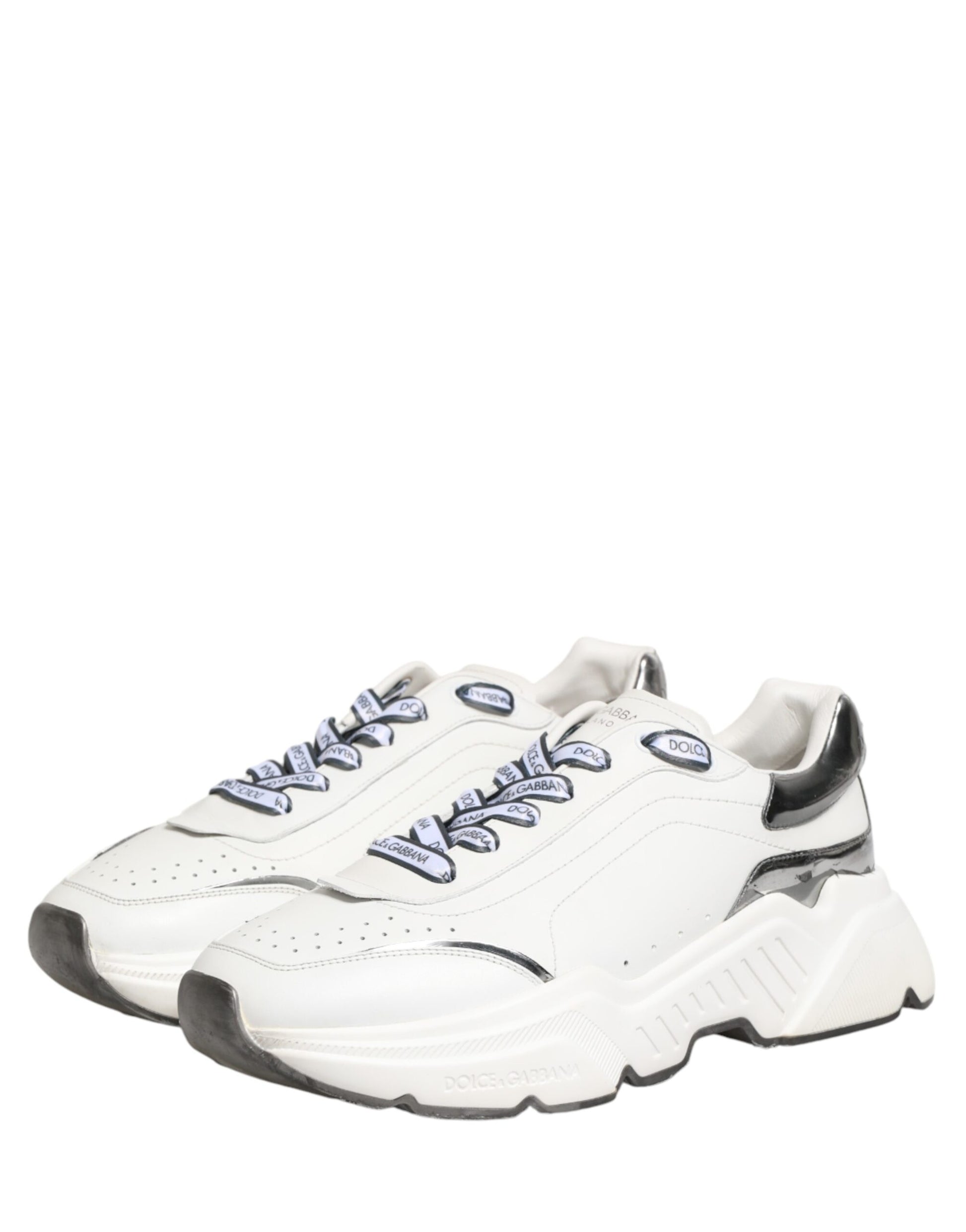 White Silver Daymaster Low Top Sneakers Shoes