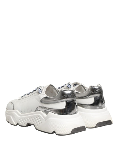 White Silver Daymaster Low Top Sneakers Shoes