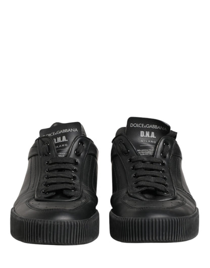 Black MIAMI Calf Low Top Men Sneakers  Shoes