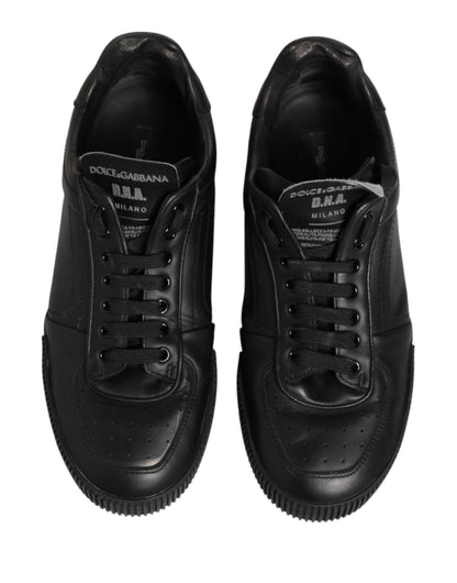 Black MIAMI Calf Low Top Men Sneakers  Shoes