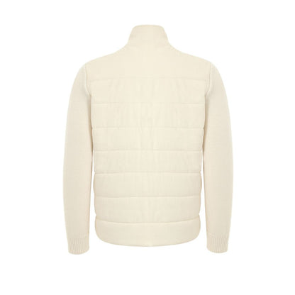 White Wool Full-Length Jacket