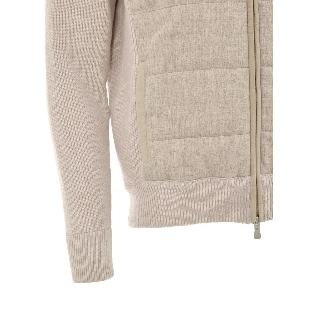 Beige Wool Bomber