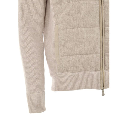 Beige Wool Bomber