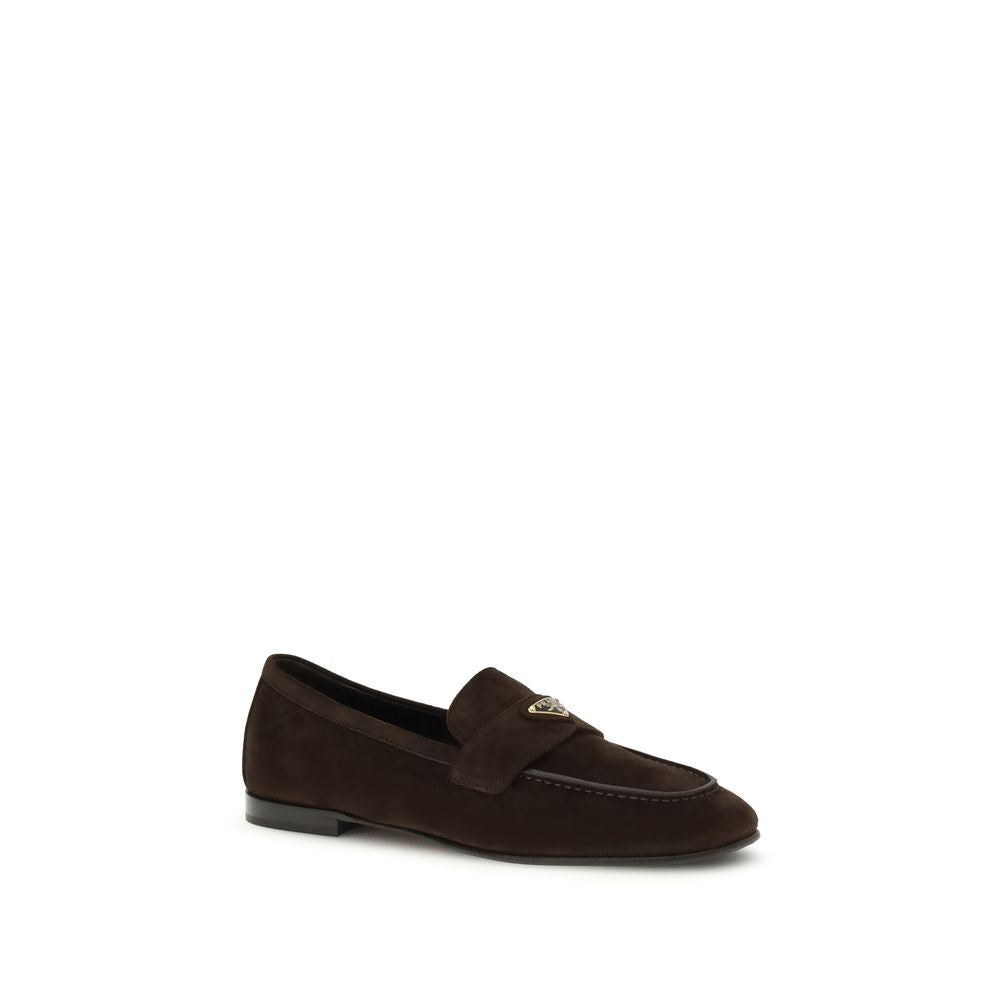 Brown Calf Leather Bos Taurus Slip-On Loafers
