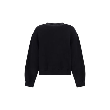 Black Cotton Sweatshirt