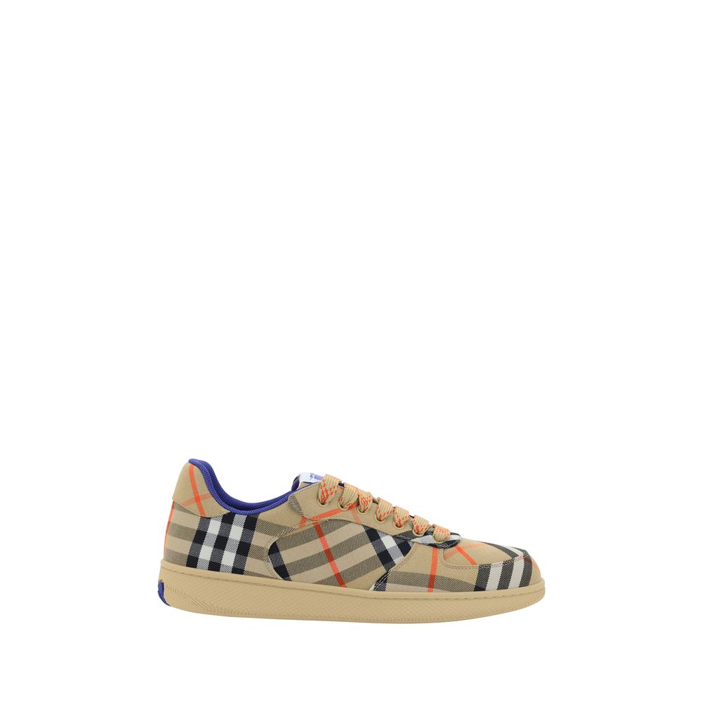 Beige Polyester Low Top Sneakers