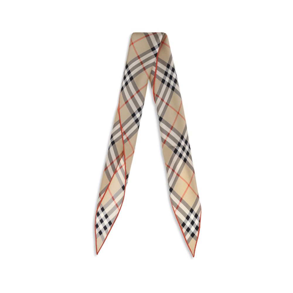 Beige Silk Scarf