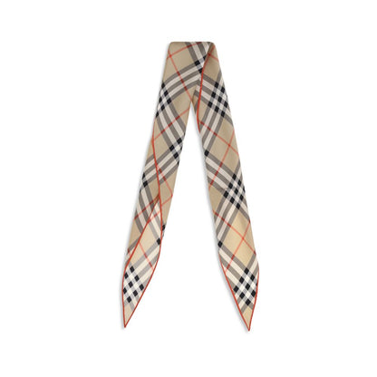 Beige Silk Scarf