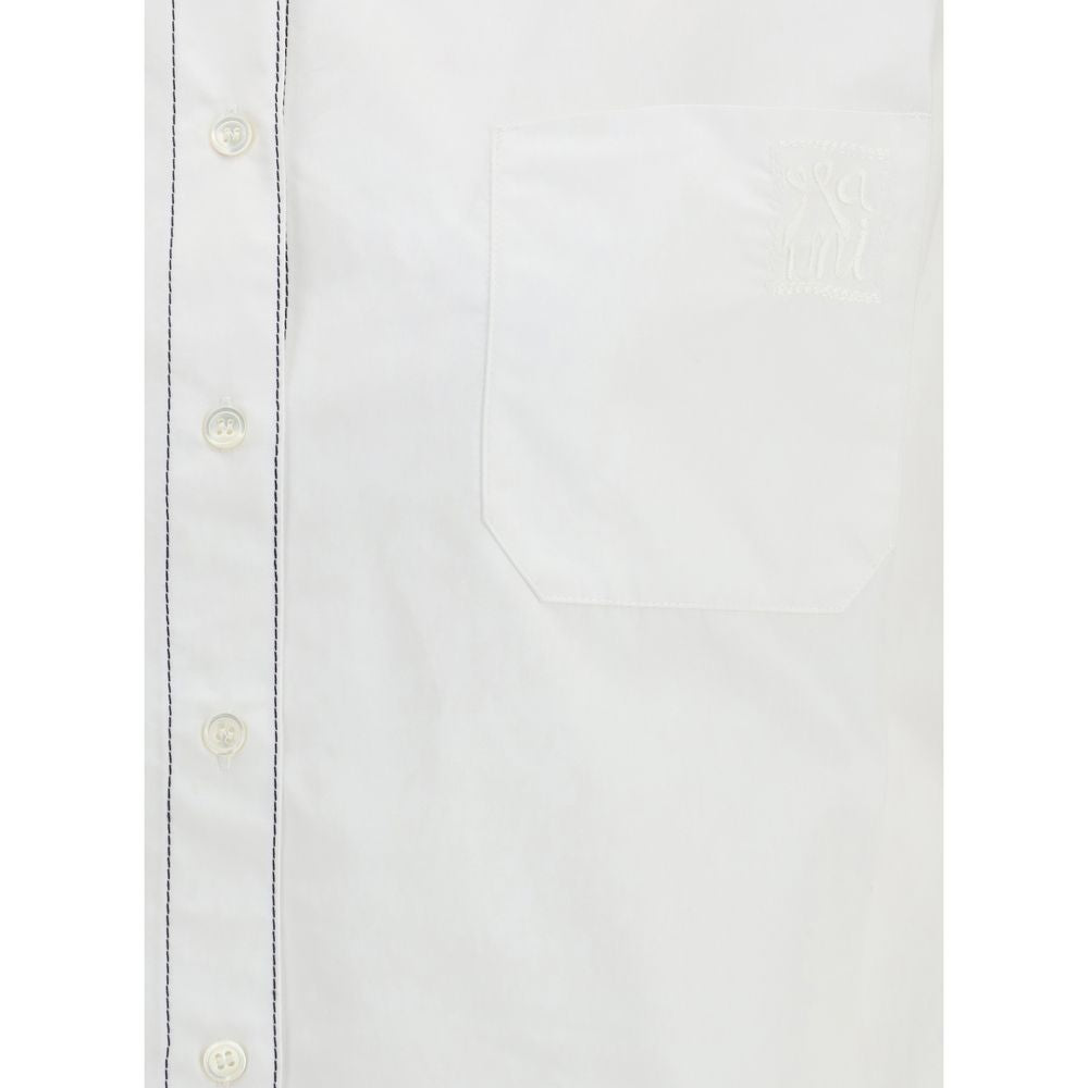 White Cotton Shortsleeve Shirt