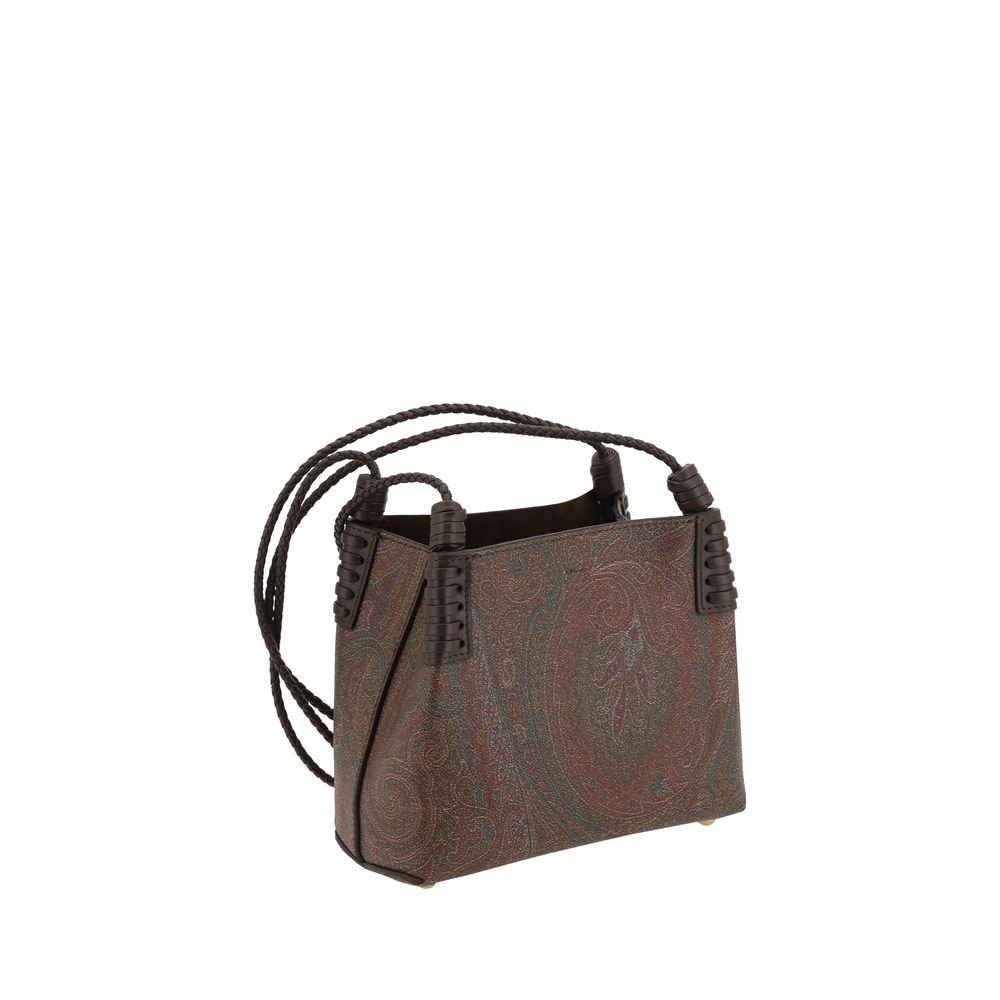 Brown Fabric Shoulder Bag