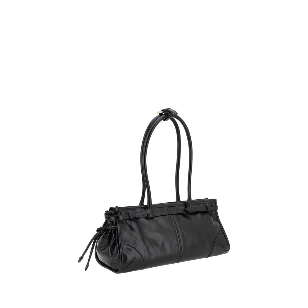 Black Calf Leather Bos Taurus Shoulder Bag