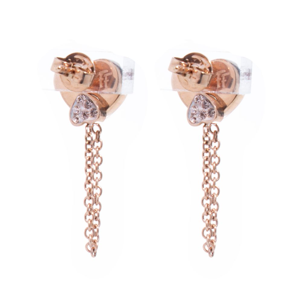 Pink Stainless Steel Earrings