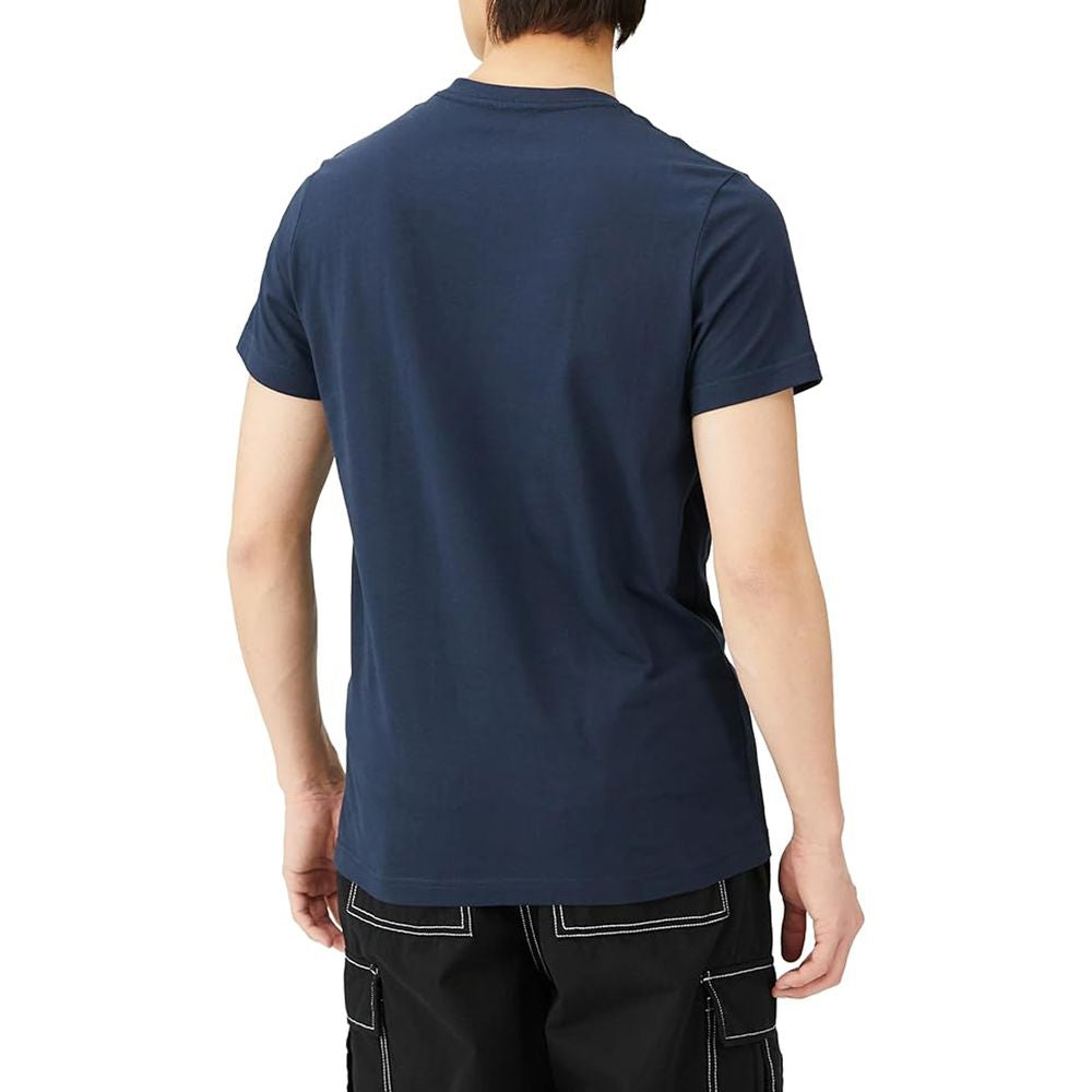 Blue Cotton Men's T-Shirt