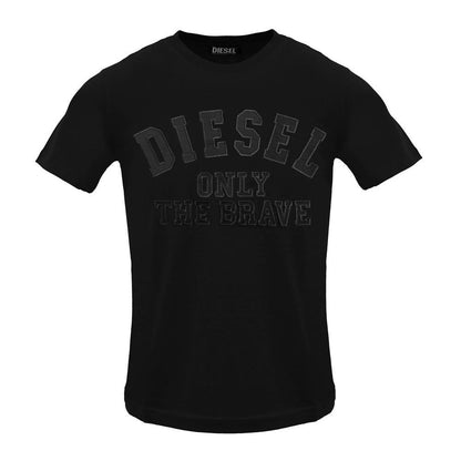 Black Cotton Men's T-Shirt