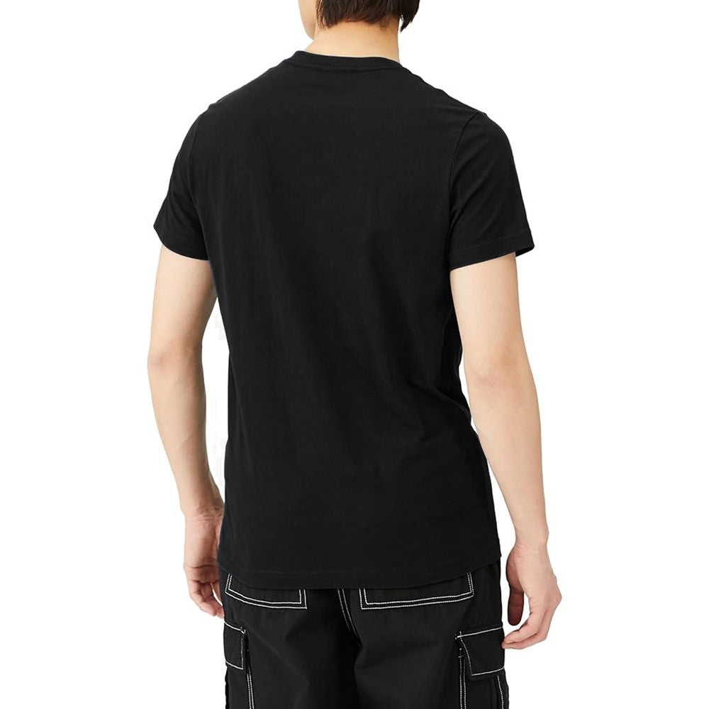 Black Cotton Men's T-Shirt
