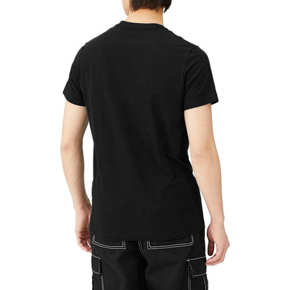Black Cotton Men's T-Shirt