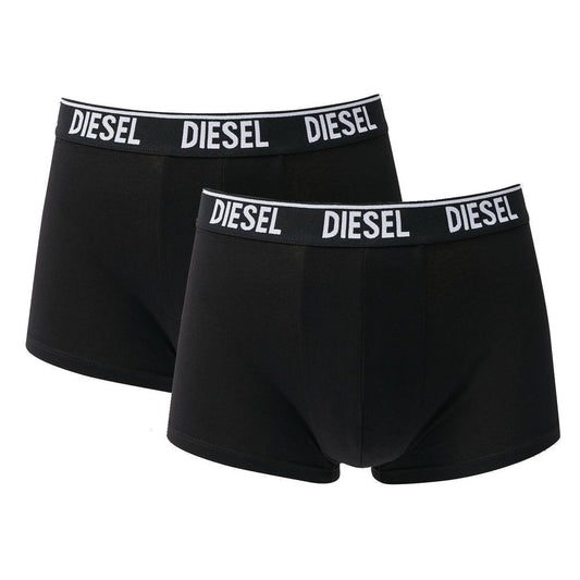 Black Cotton Men Boxer Shorts