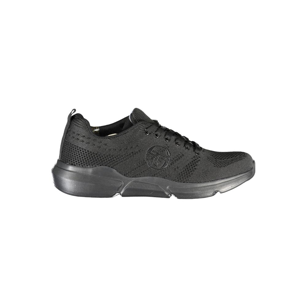 Black Polyester Sneaker