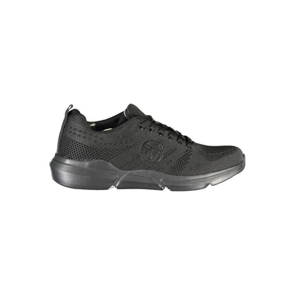 Black Polyester Sneaker