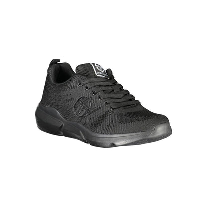 Black Polyester Sneaker