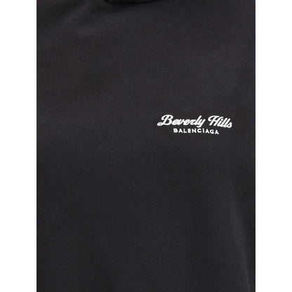 Black Cotton Sweatshirt