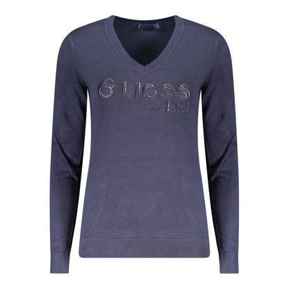 Blu Viscose Women Sweater
