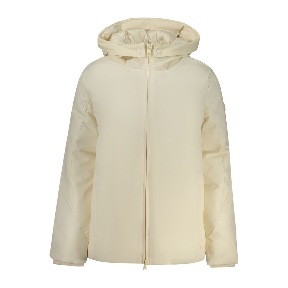 Bianco Polyester Women Jacket